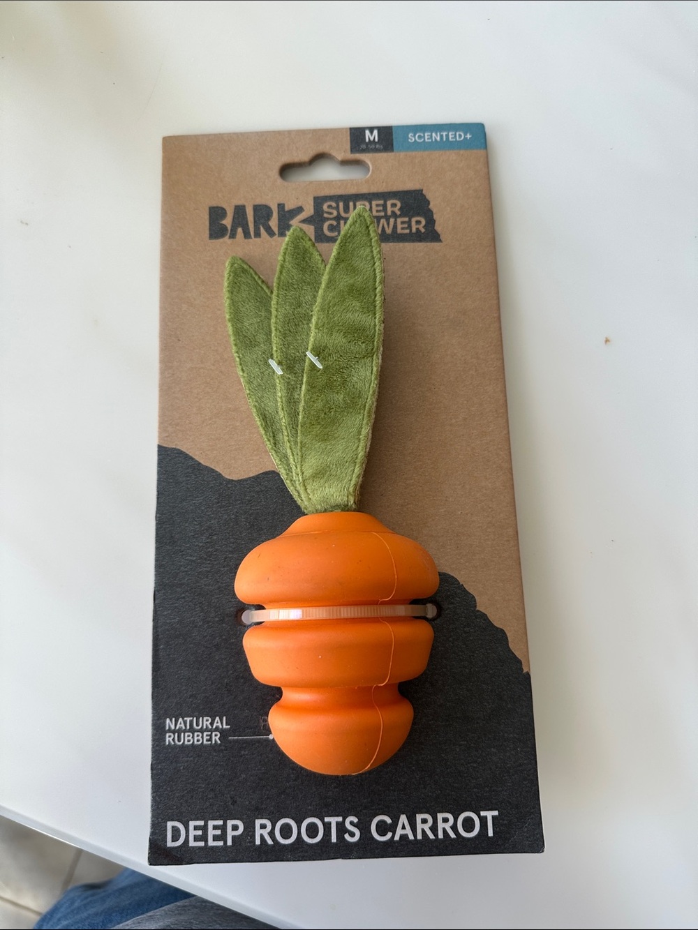Bark Deep Roots Carrot Chew Toy - Orange & Green